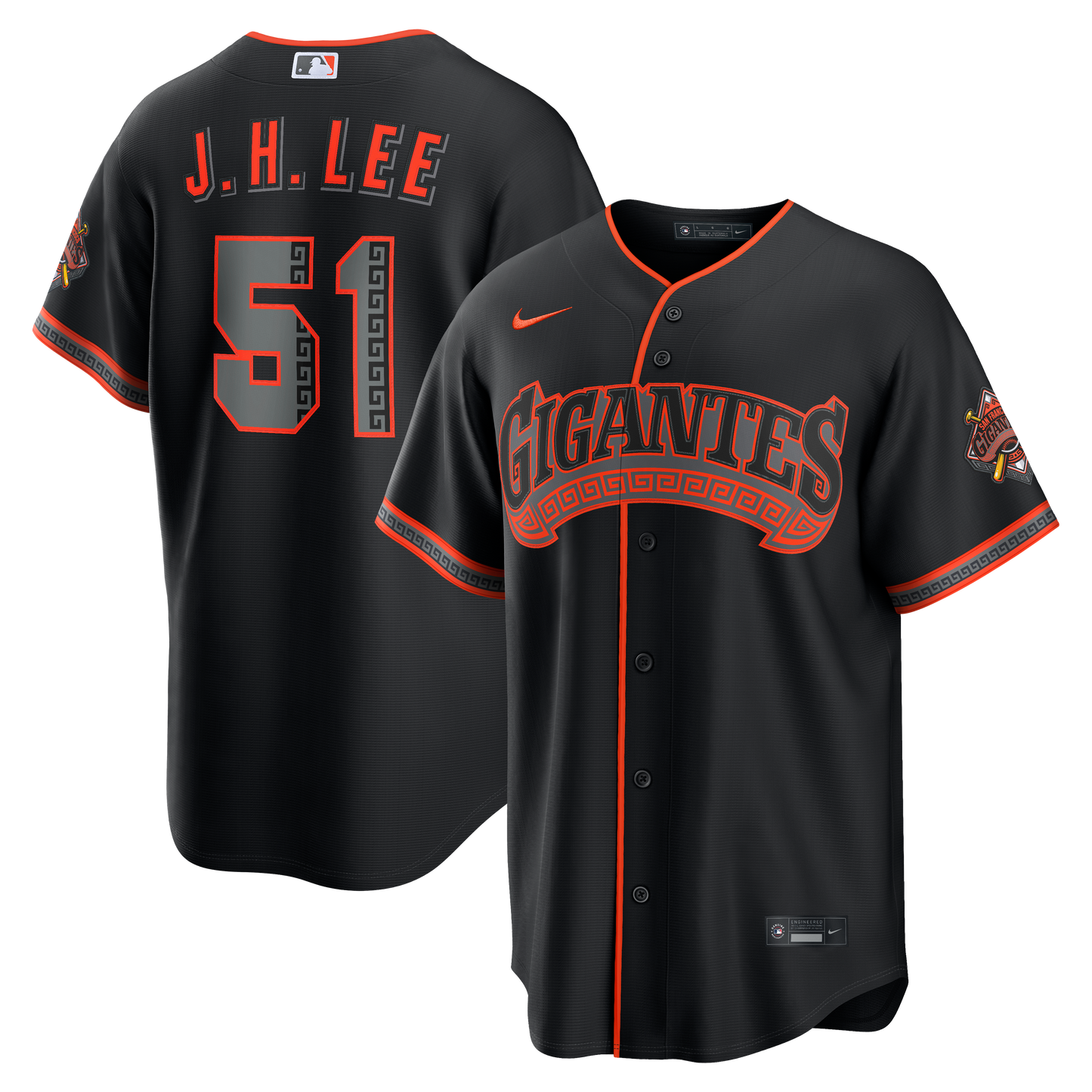 Jung Hoo Lee San Francisco Giants Alternate Stadium Jersey - Black | Stitched Baseball Jersey TJS0043