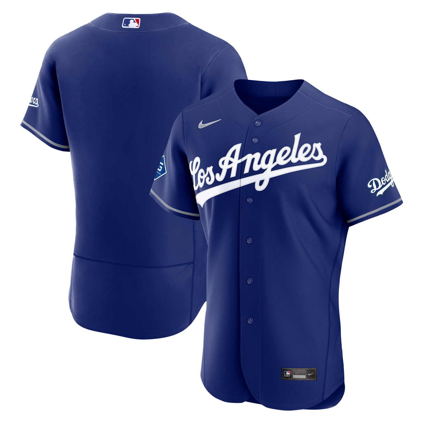 Los Angeles Dodgers Alternate Jersey with Sponsor Patch - Royal | Stitched Baseball Jersey TJS0020