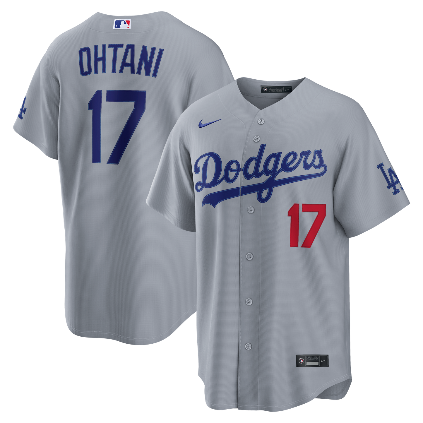 Shohei Ohtani Los Angeles Dodgers Road Stadium Jersey - Gray | Stitched Baseball Jersey TJS0059