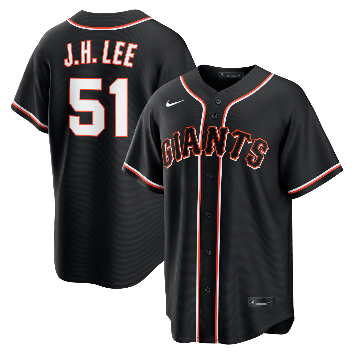 Jung Hoo Lee San Francisco Giants Fashion Replica Black Out Jersey | Stitched Baseball Jersey TJS0023