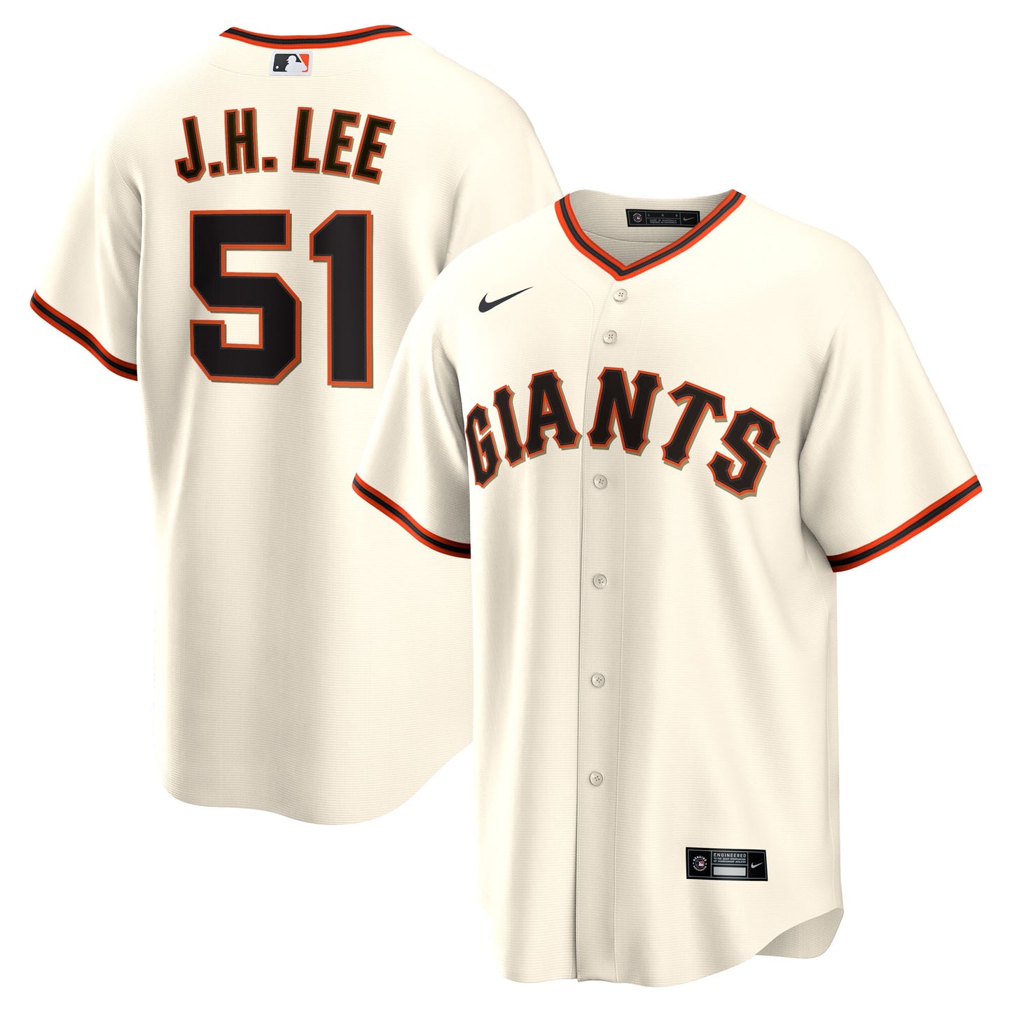 Jung Hoo Lee San Francisco Giants Home Replica Player Jersey - Cream | Stitched Baseball Jersey TJS0072