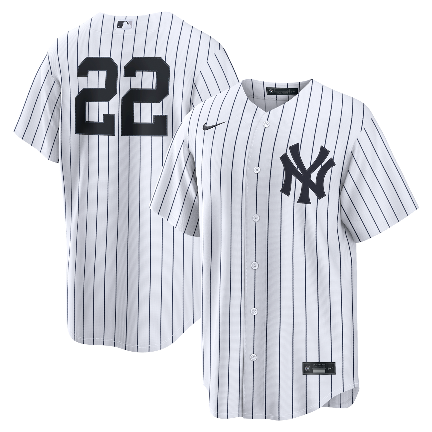 Ben Rice New York Yankees Home Replica Jersey - White | Stitched Baseball Jersey TJS0003