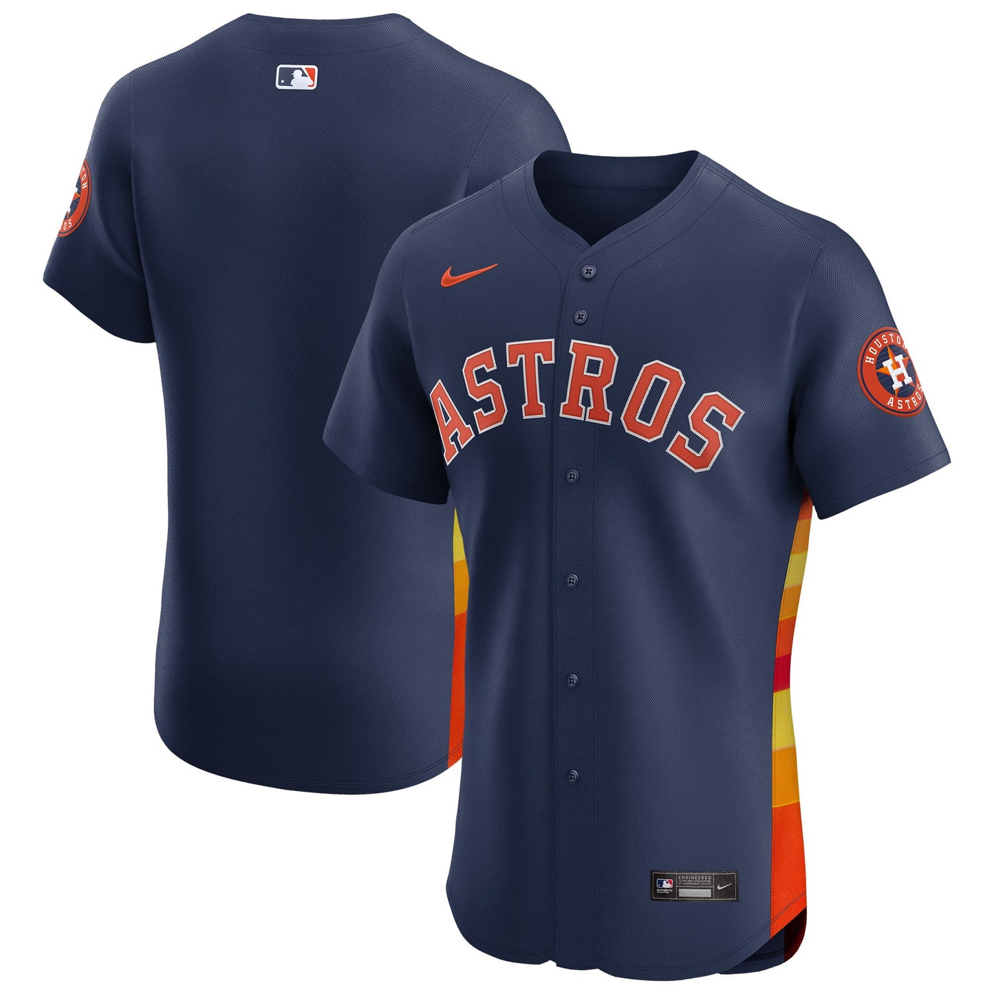 Houston Astros Alternate Vapor Premier Elite Patch Jersey - Navy | Stitched Baseball Jersey TJS0143
