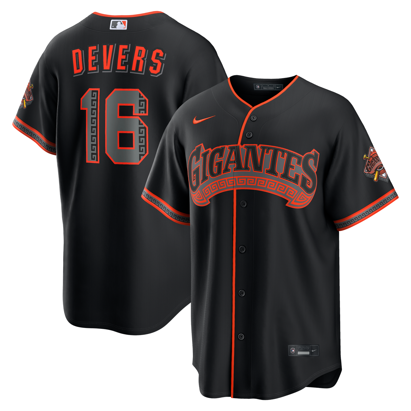 Rafael Devers San Francisco Giants Alternate Stadium Jersey - Black | Stitched Baseball Jersey TJS0127