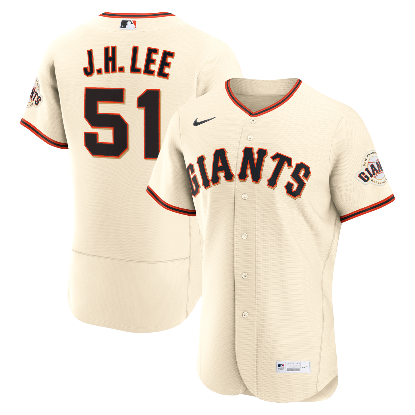 Jung Hoo Lee San Francisco Giants Home Jersey - Cream | Stitched Baseball Jersey TJS0161
