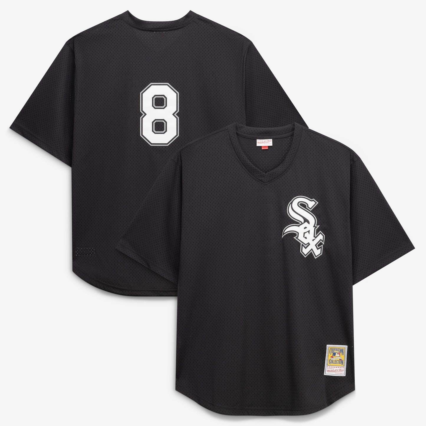 Bo Jackson Chicago White Sox M & N Cooperstown Collection Big & Tall Mesh Batting Practice Jersey - Black | Stitched Baseball Jersey TJS0251