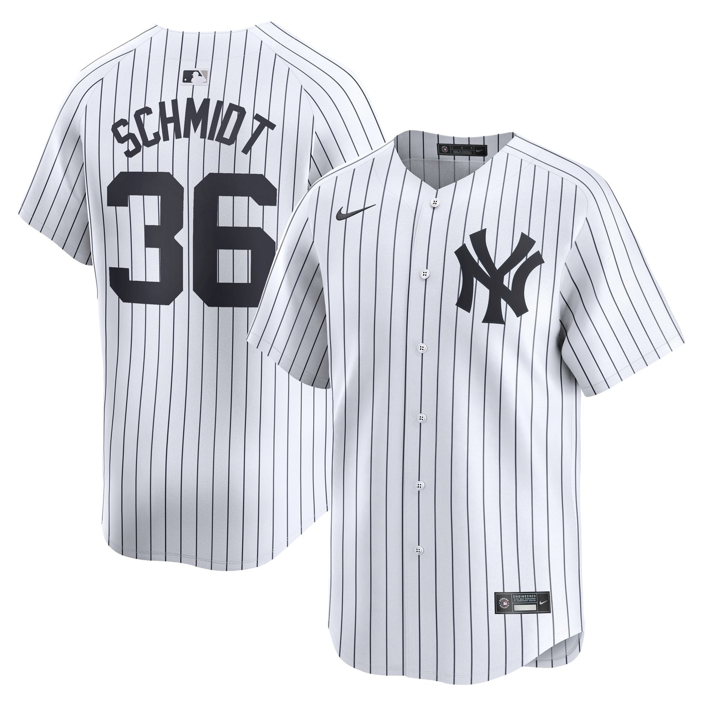 Clarke Schmidt New York Yankees Home Limited Player Jersey - White | Stitched Baseball Jersey TJS0140