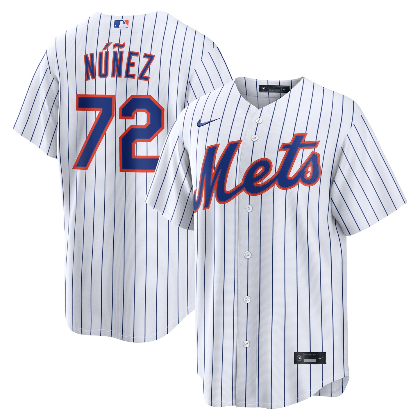 Dedniel N��ez New York Mets Home Replica Jersey - White | Stitched Baseball Jersey TJS0364