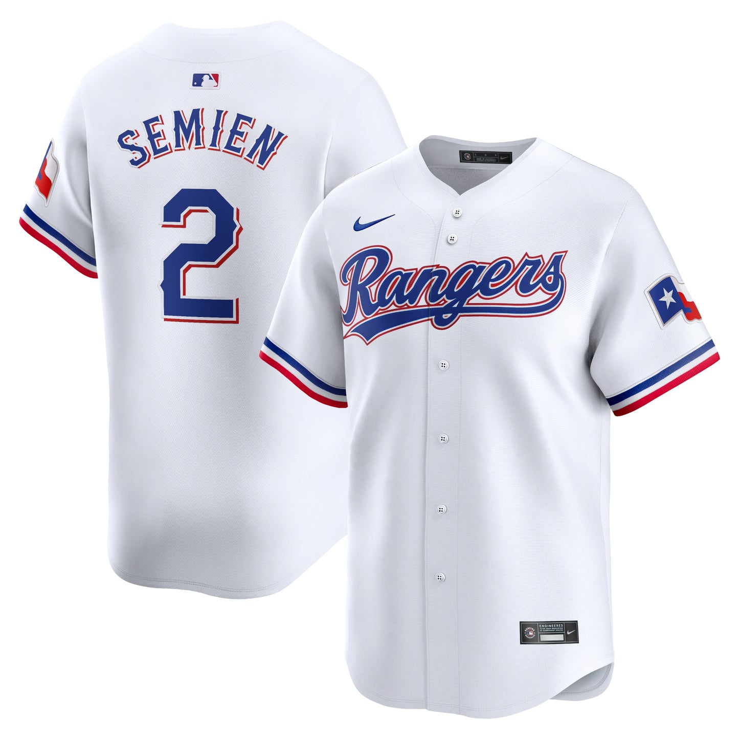 Marcus Semien Texas Rangers Home Limited Player Jersey - White | Stitched Baseball Jersey TJS0411