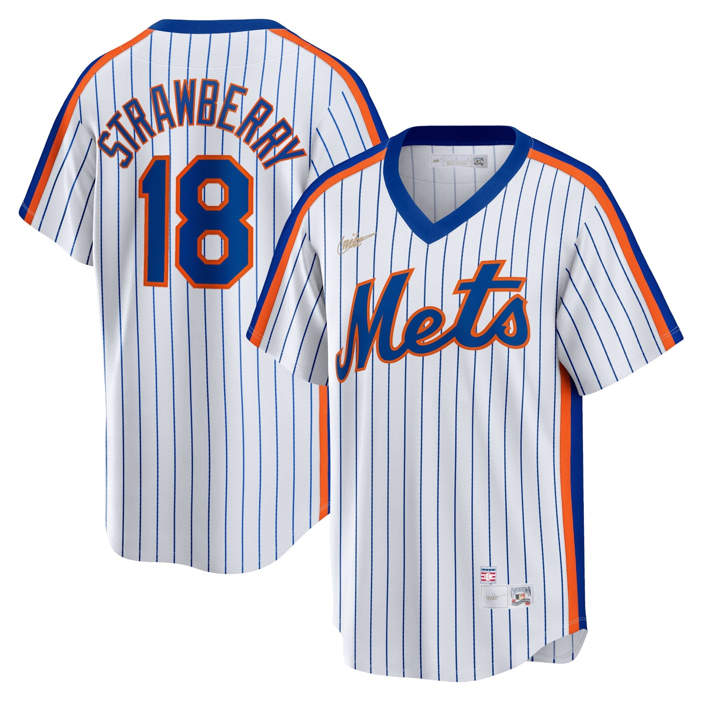 Darryl Strawberry New York Mets Home Cooperstown Collection Player Jersey - White | Stitched Baseball Jersey TJS0342