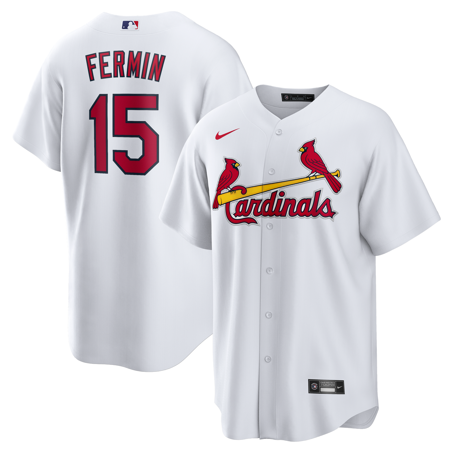 Jos� Ferm�n St. Louis Cardinals Home Replica Jersey - White | Stitched Baseball Jersey TJS0432
