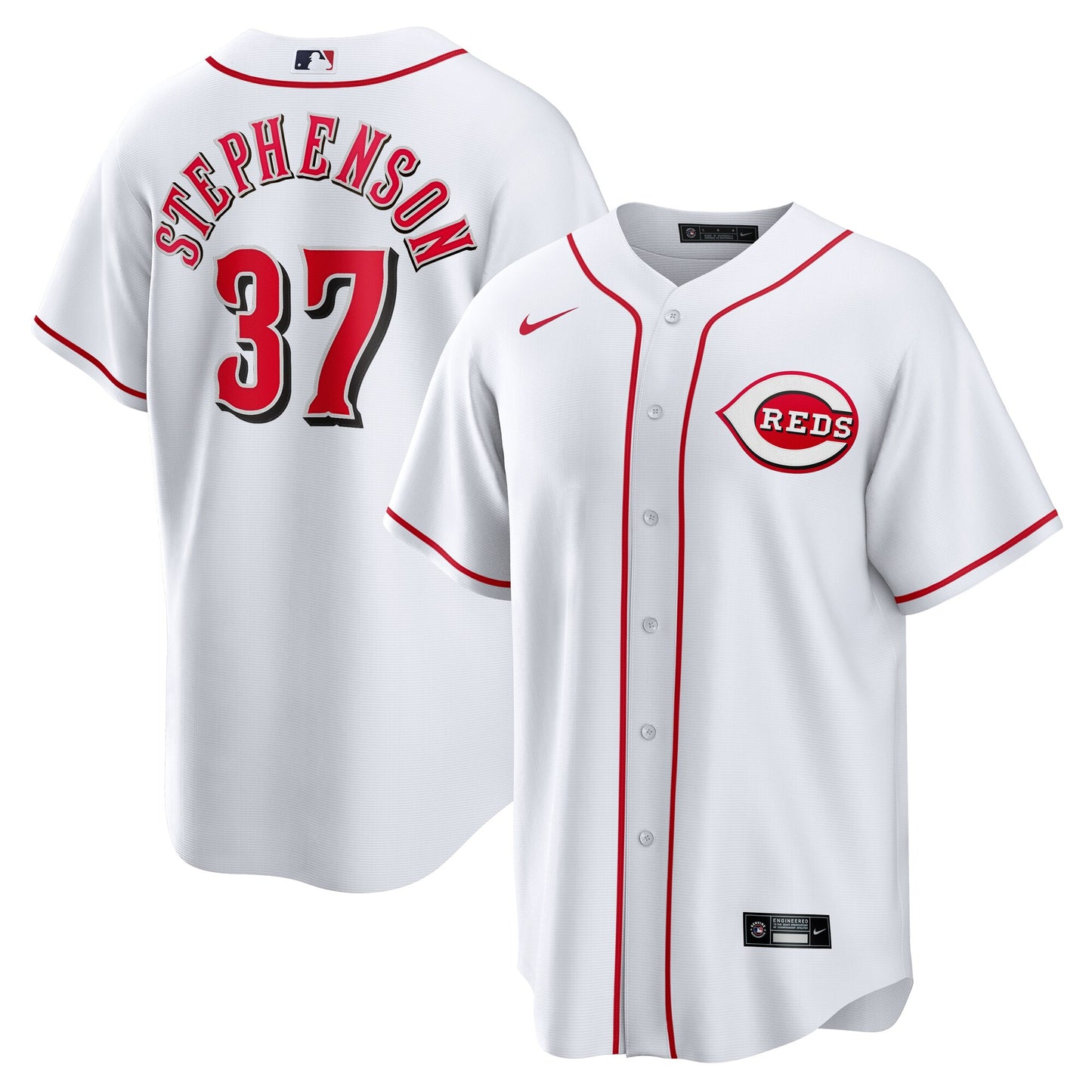 Tyler Stephenson Cincinnati Reds Home Replica Jersey - White | Stitched Baseball Jersey TJS0300