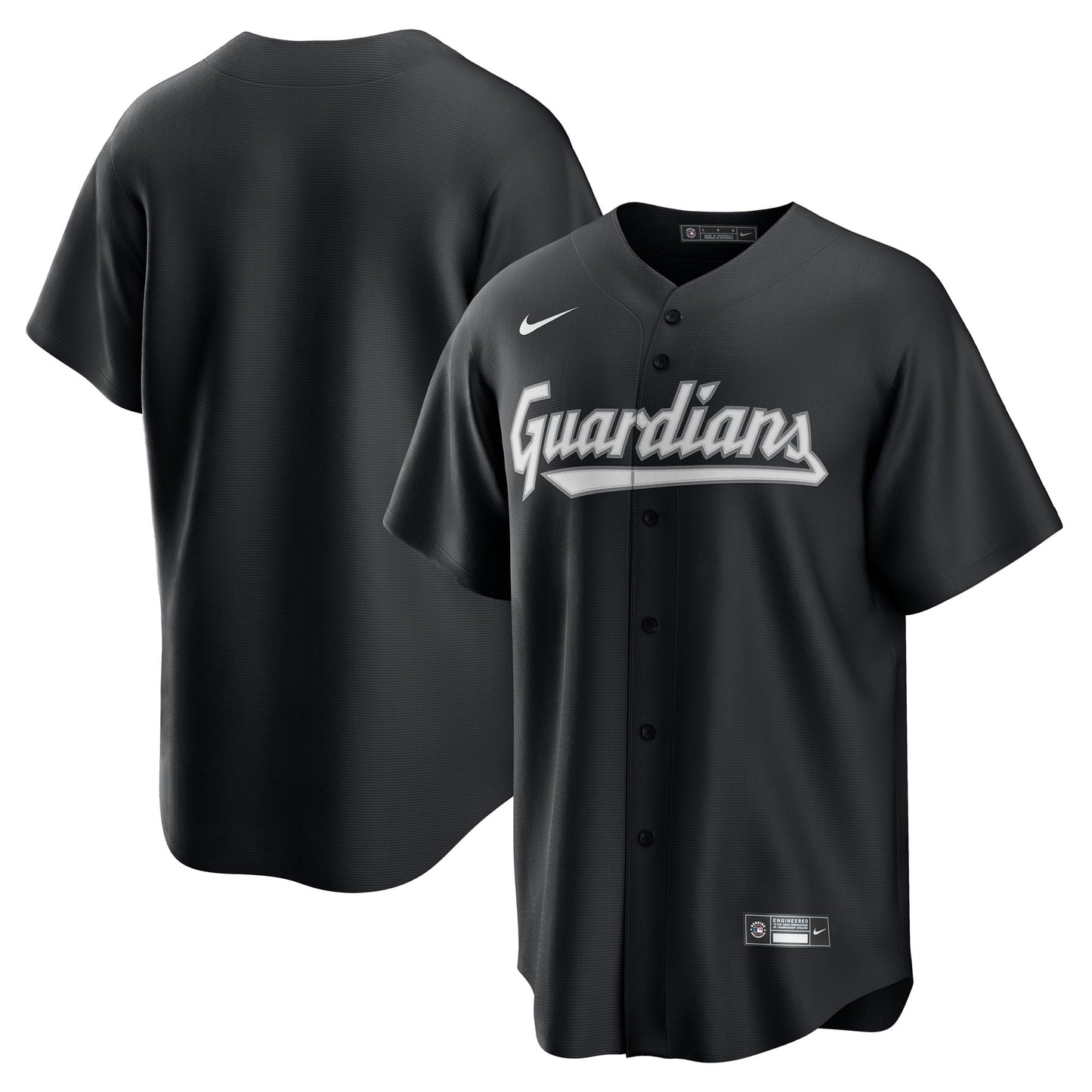 Cleveland Guardians Replica Jersey - Black | Stitched Baseball Jersey TJS0591