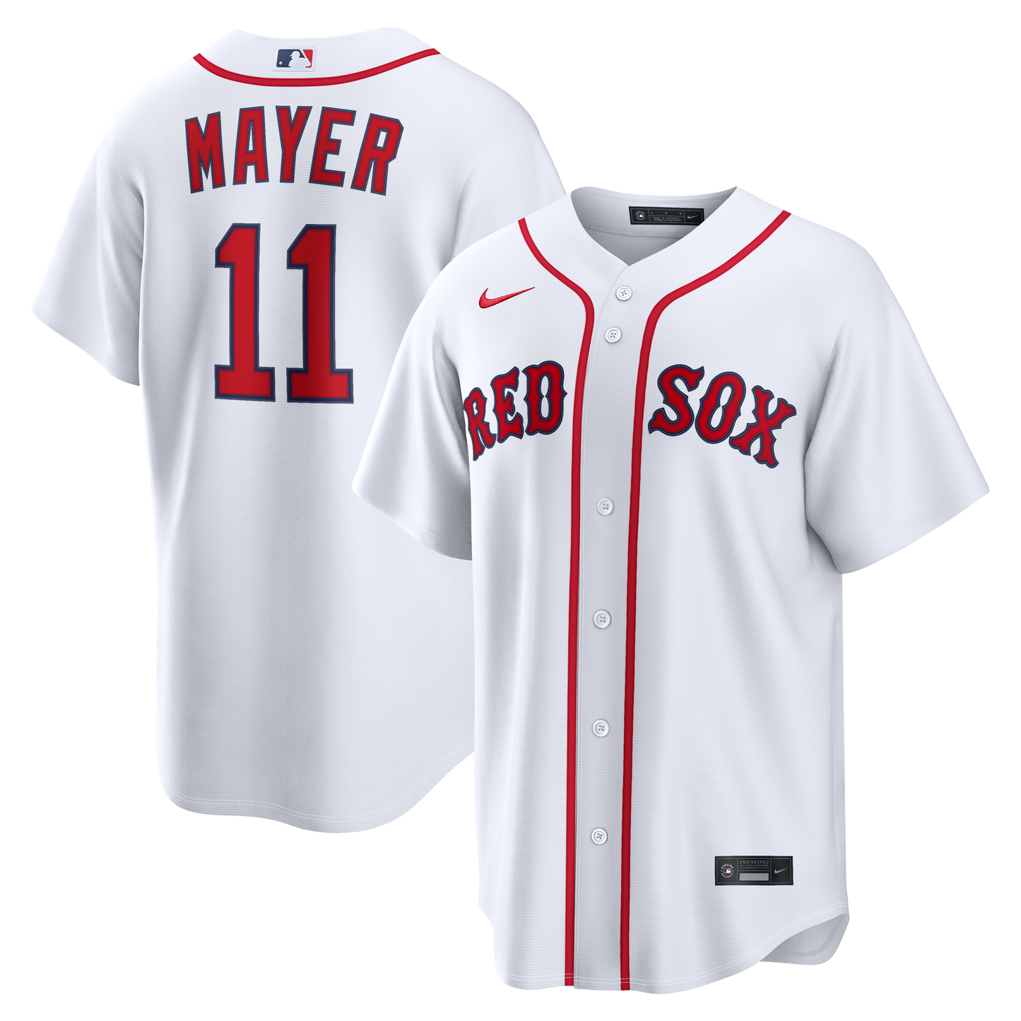 Marcelo Mayer Boston Red Sox Home Replica Jersey - White | Stitched Baseball Jersey TJS0985