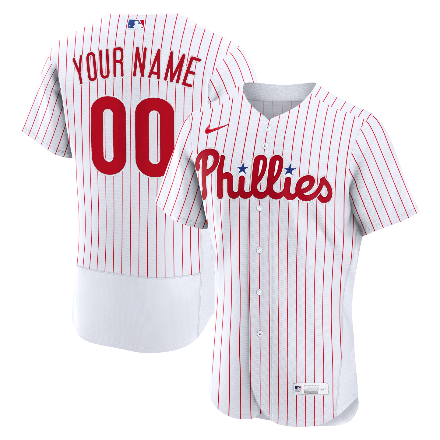 Philadelphia Phillies Home Custom Jersey - White | Stitched Baseball Jersey TJS0740
