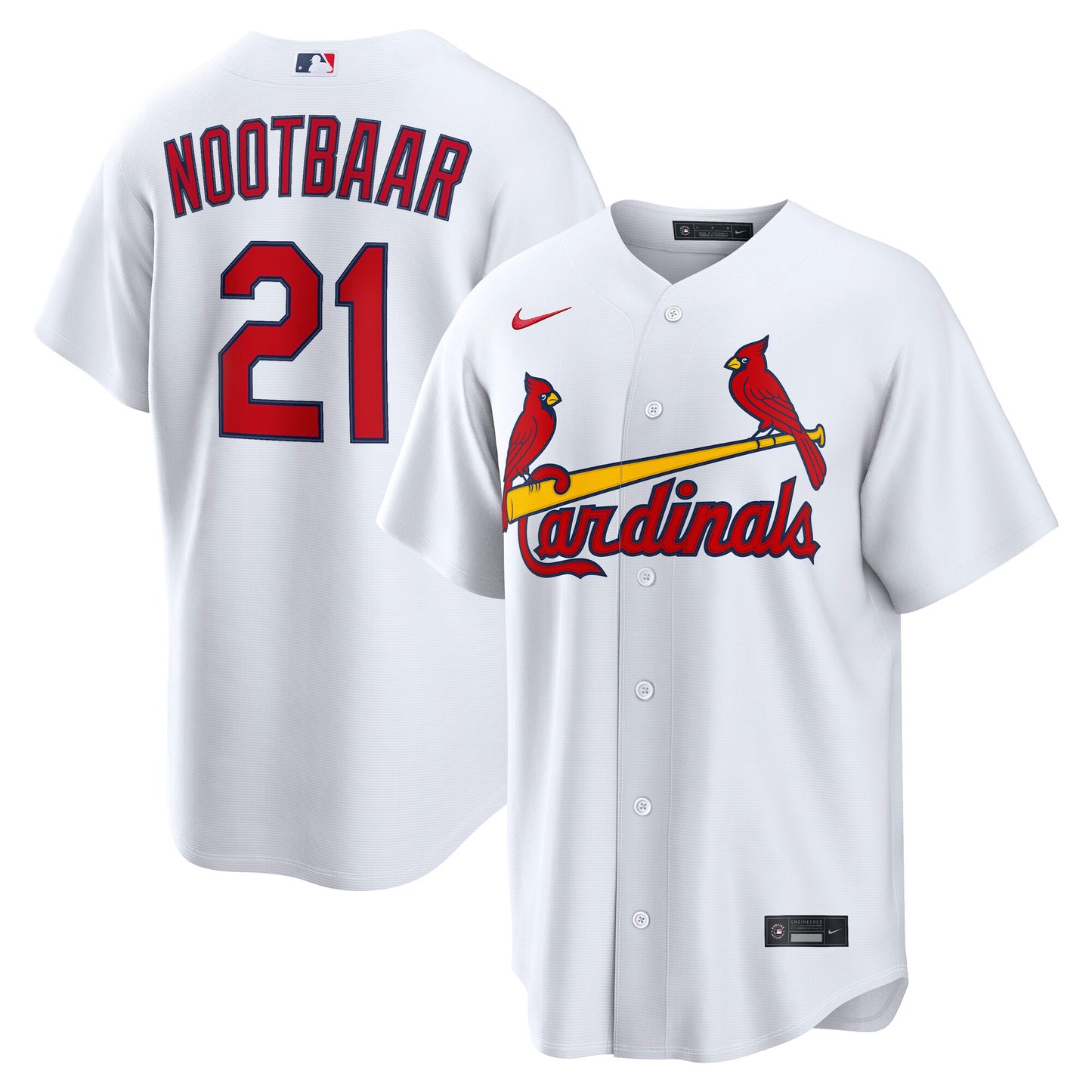 Lars Nootbaar St. Louis Cardinals Home Replica Jersey - White | Stitched Baseball Jersey TJS0653