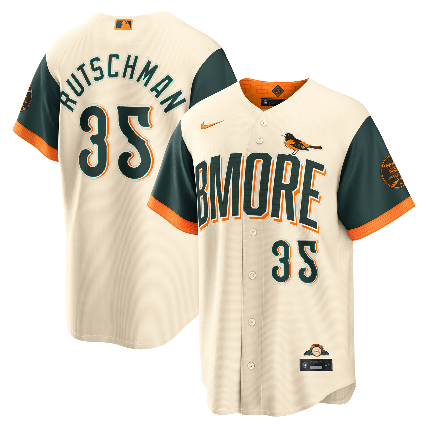 Adley Rutschman Baltimore Orioles 2026 City Connect Stadium Jersey - Cream | Stitched Baseball Jersey TJS0965