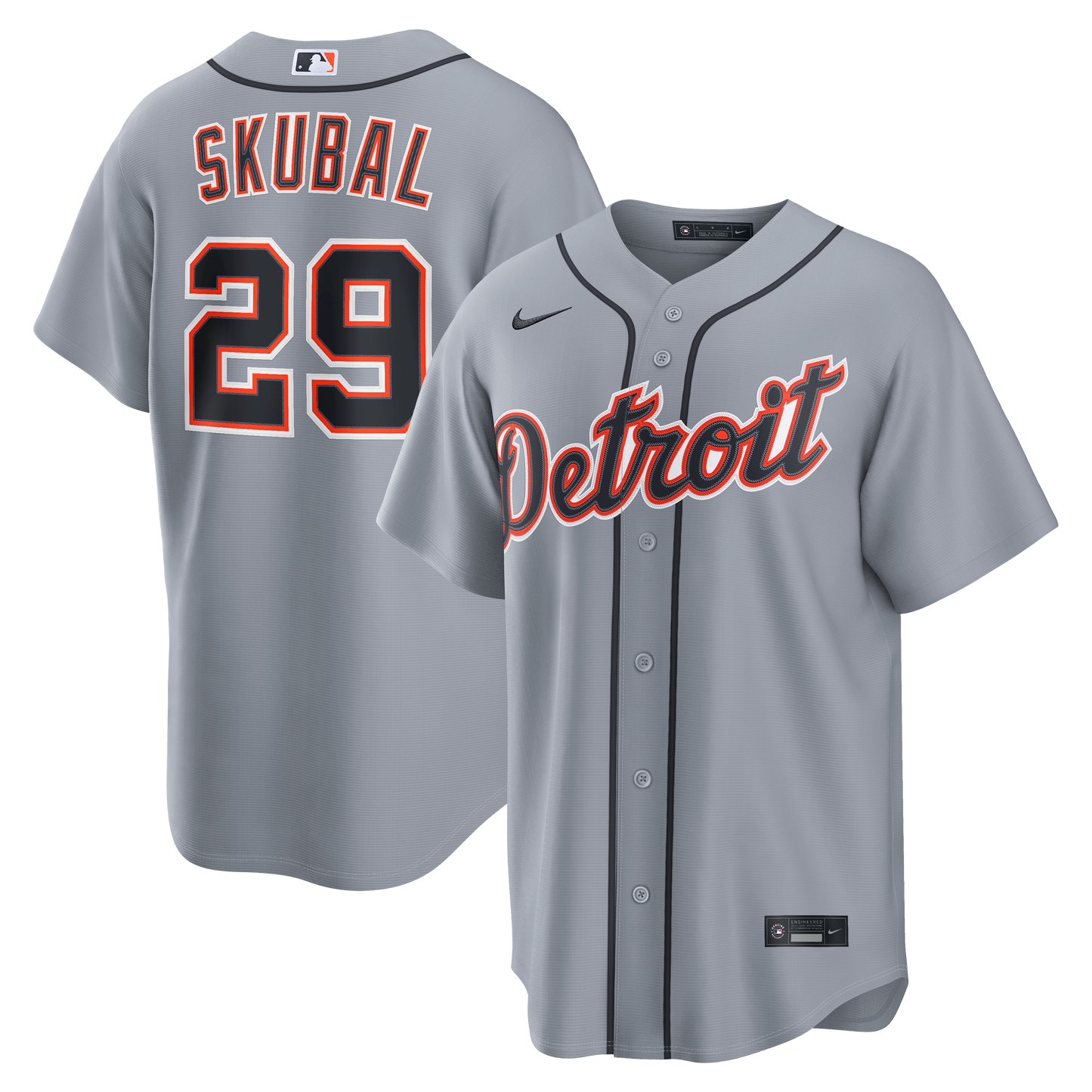 Tarik Skubal Detroit Tigers Road Replica Jersey - Gray | Stitched Baseball Jersey TJS0642