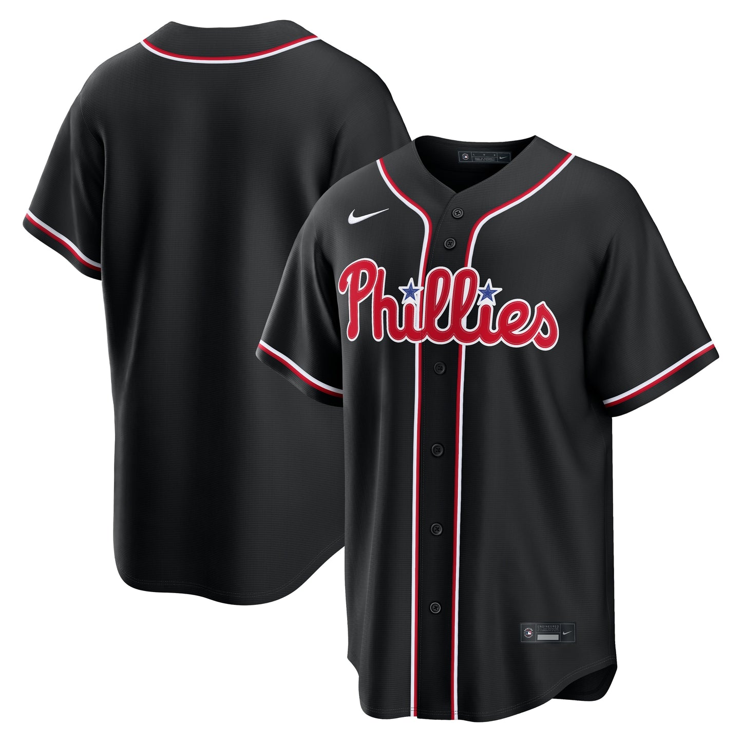 Philadelphia Phillies Fashion Replica Black Out Jersey | Stitched Baseball Jersey TJS0636