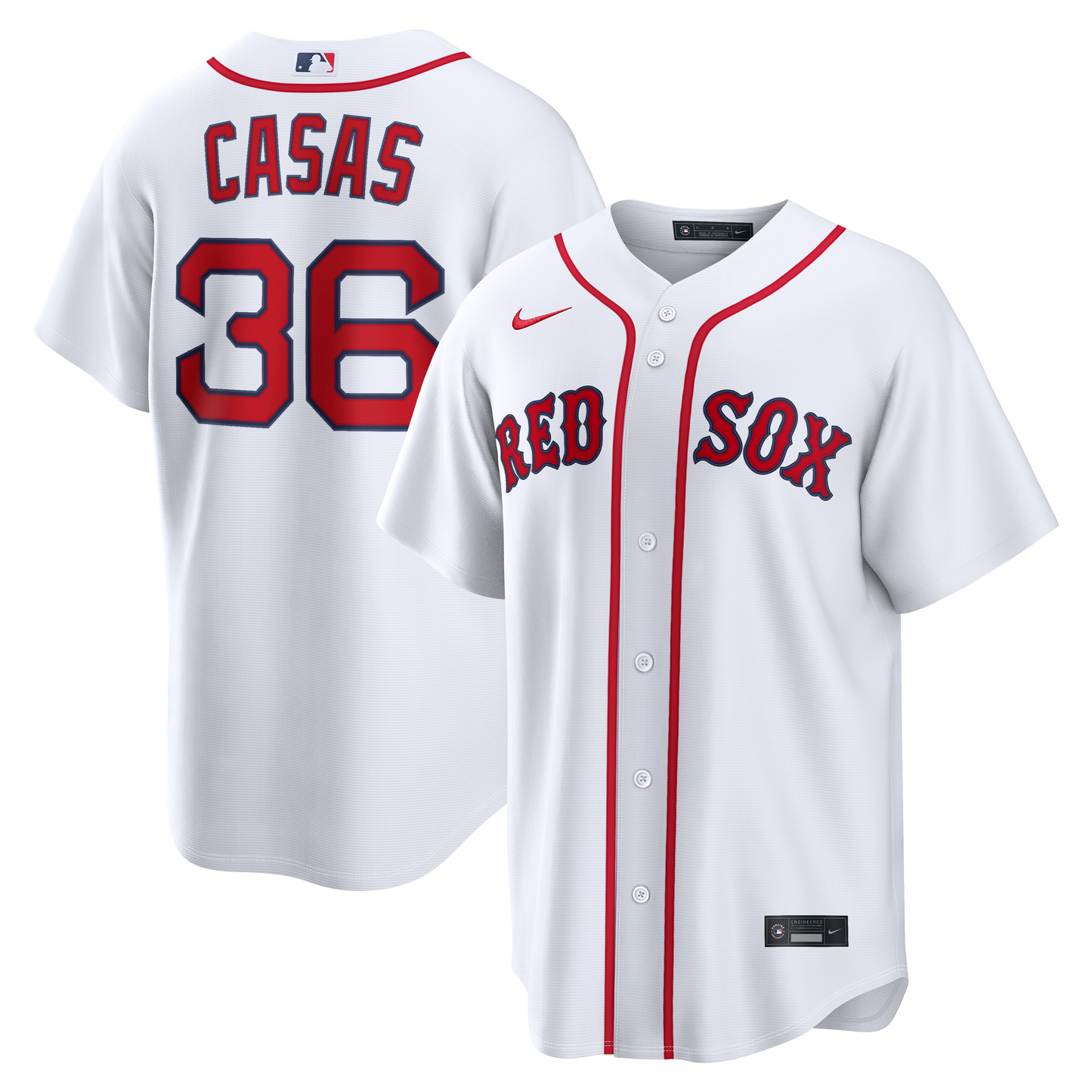 Triston Casas Boston Red Sox Home Replica Jersey - White | Stitched Baseball Jersey TJS0707
