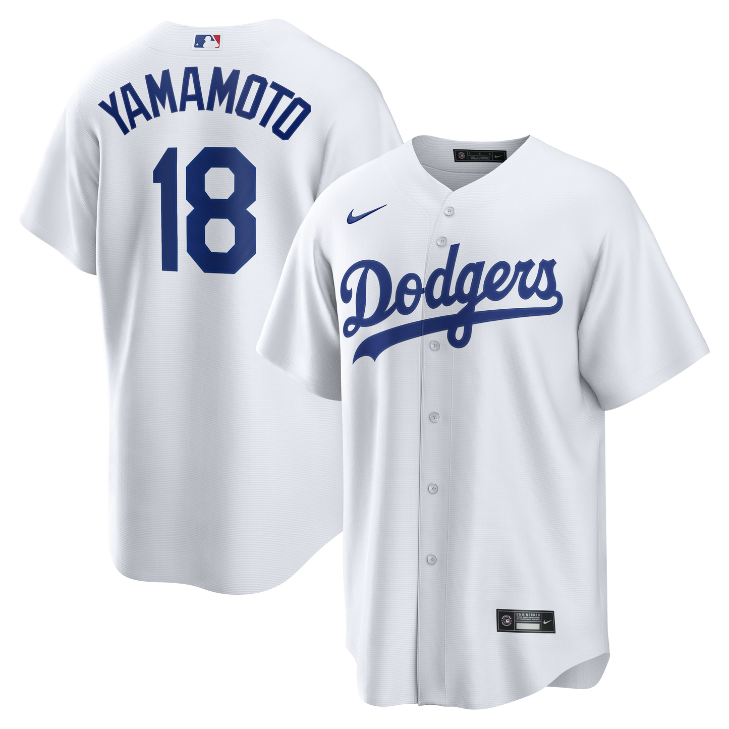 Yoshinobu Yamamoto Los Angeles Dodgers Home Replica Jersey - White | Stitched Baseball Jersey TJS0820