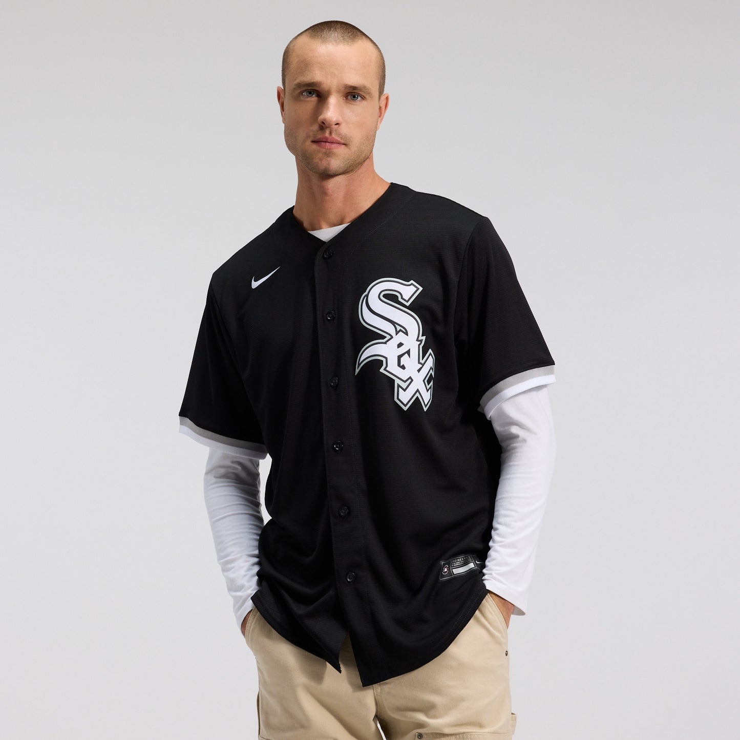 Chicago White Sox Alternate Replica Team Jersey - Black | Stitched Baseball Jersey TJS0975