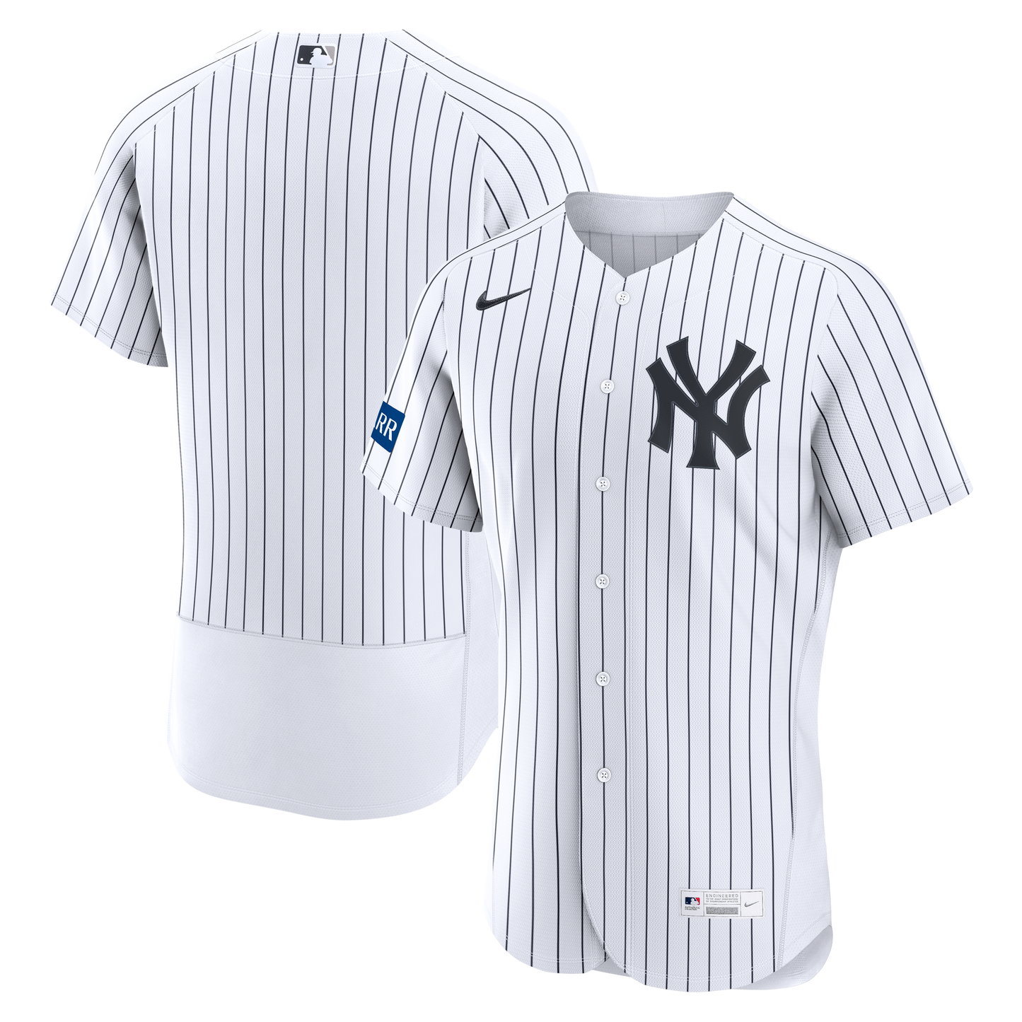 New York Yankees Home Sponsor Patch Jersey - White | Stitched Baseball Jersey TJS0958