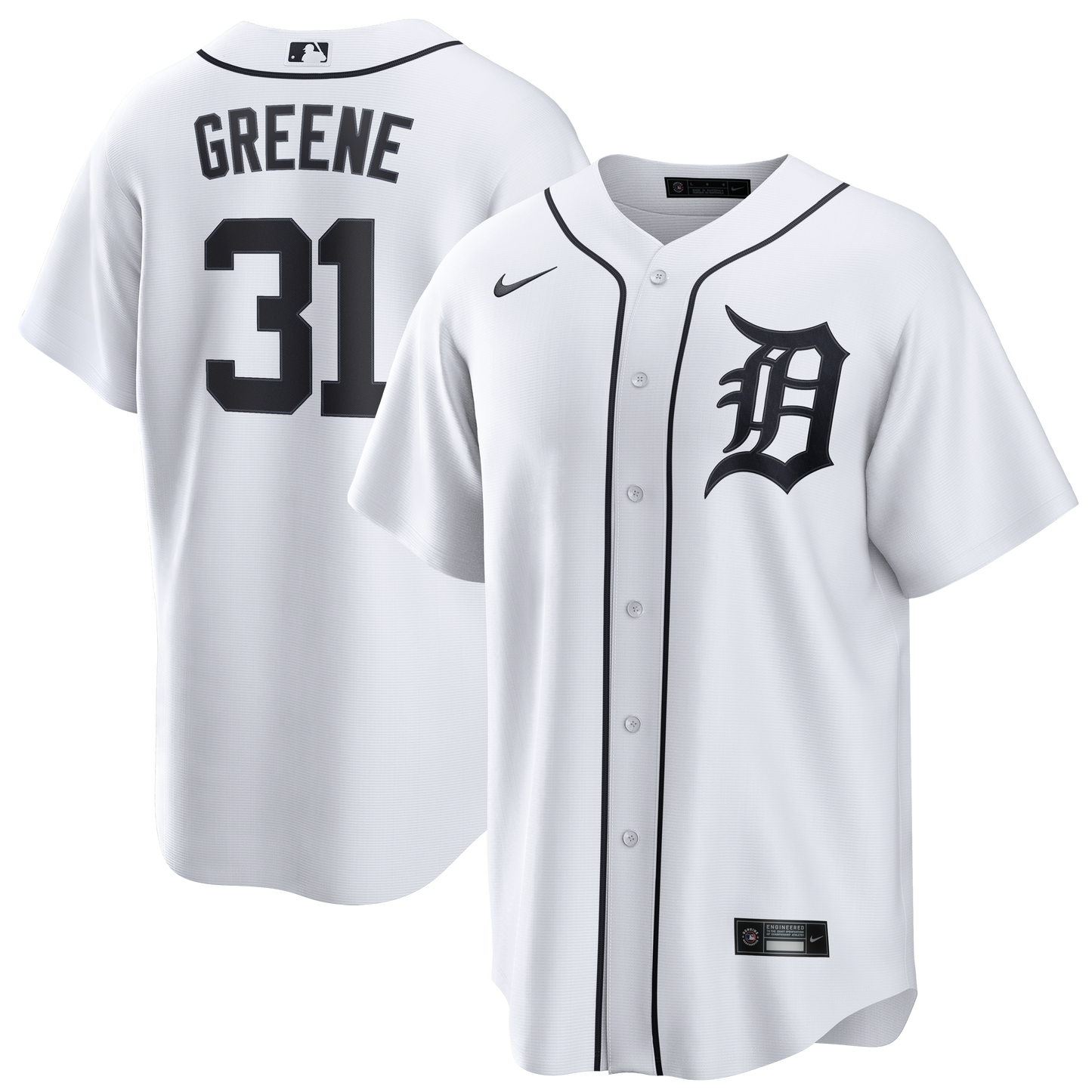 Riley Greene Detroit Tigers Home Replica Jersey - White | Stitched Baseball Jersey TJS0828