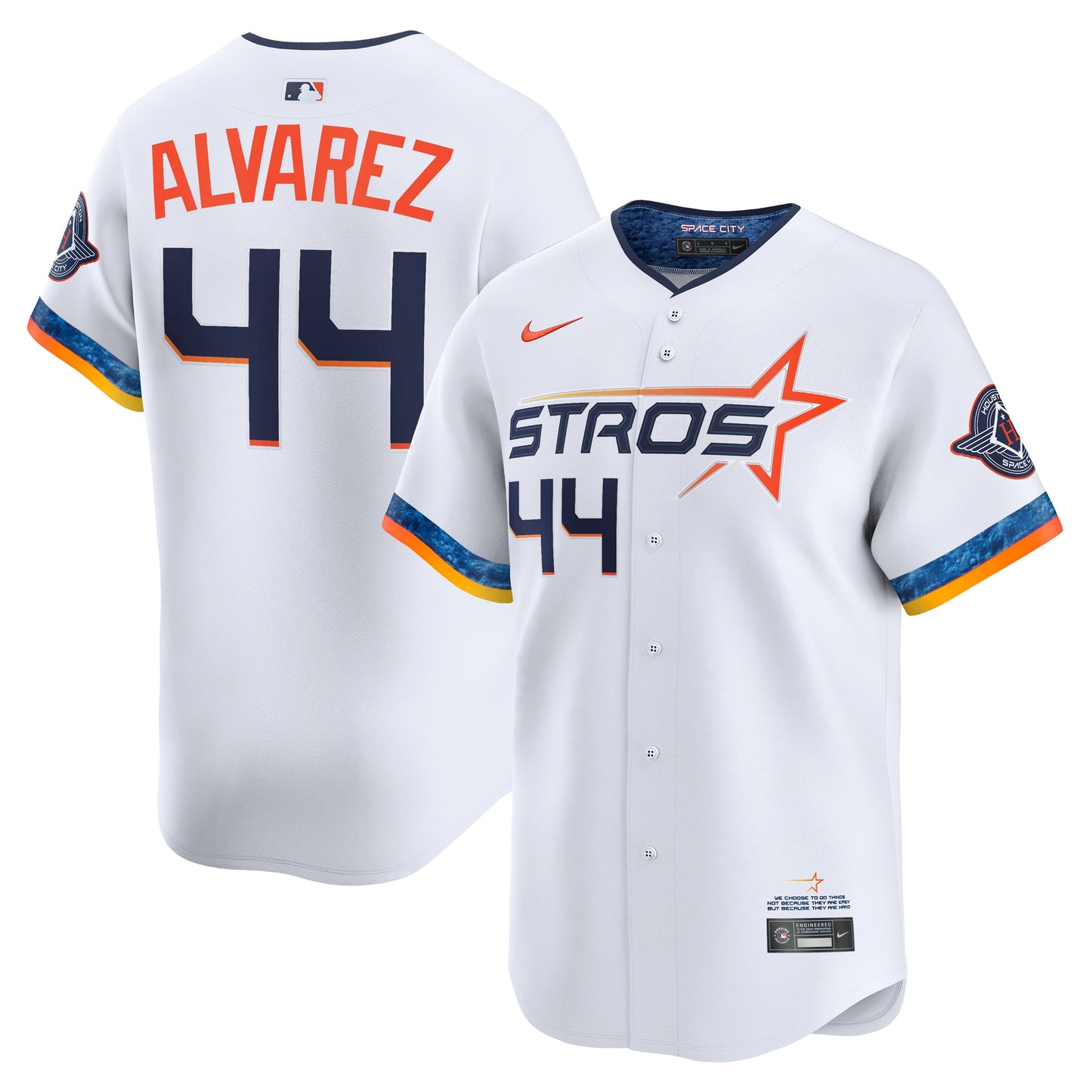 Yordan Alvarez Houston Astros 2025 City Connect Limited Player Jersey - White | Stitched Baseball Jersey TJS0851