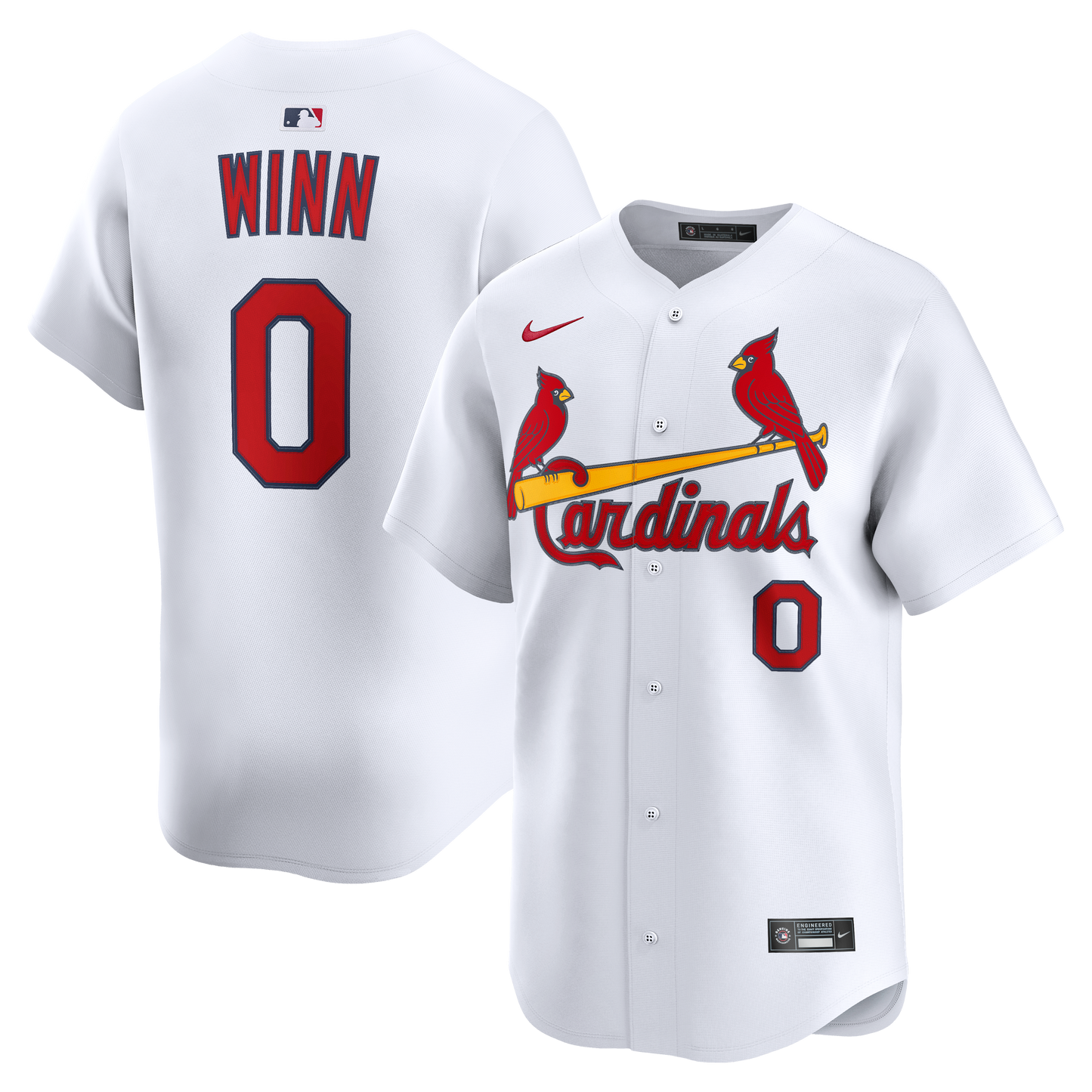 Masyn Winn St. Louis Cardinals Home Limited Jersey - White | Stitched Baseball Jersey TJS0850