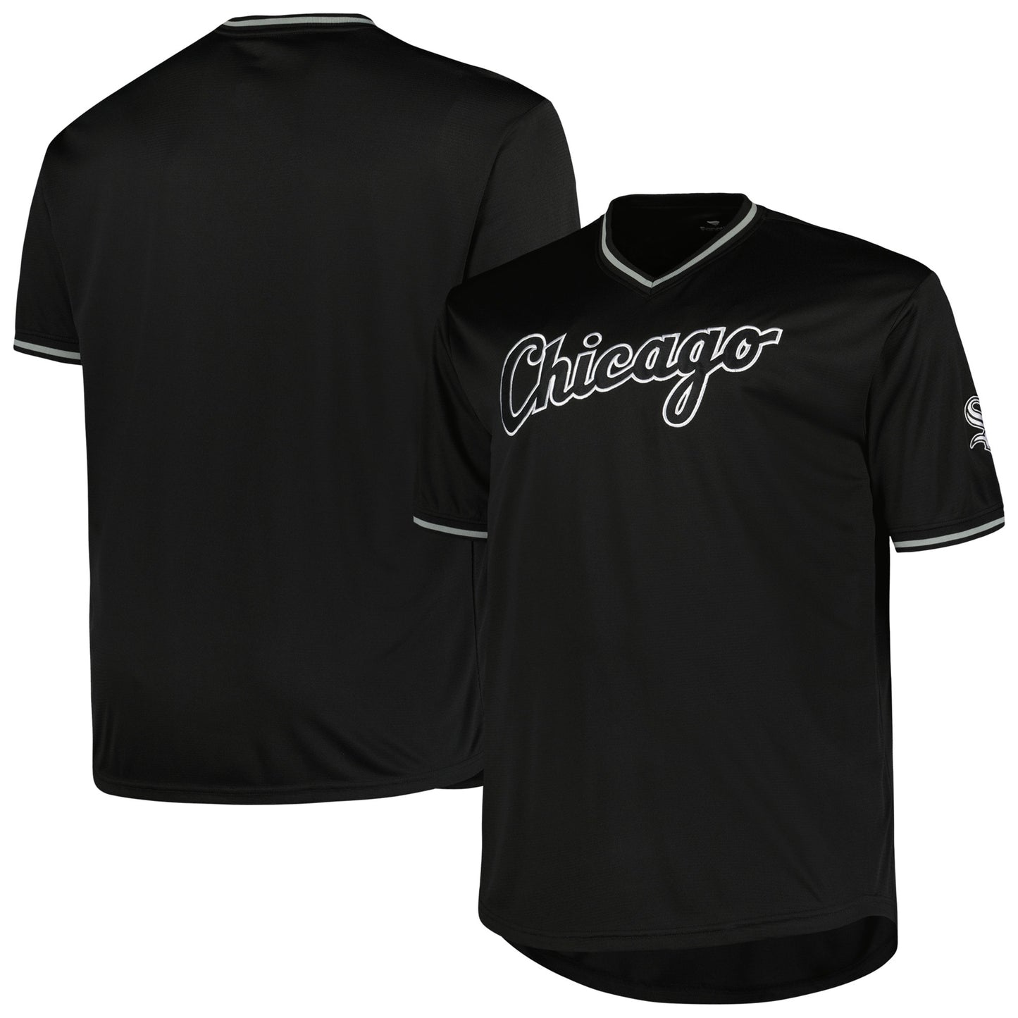 Chicago White Sox Profile Big & Tall Pop Fashion Jersey - Black | Stitched Baseball Jersey TJS0860
