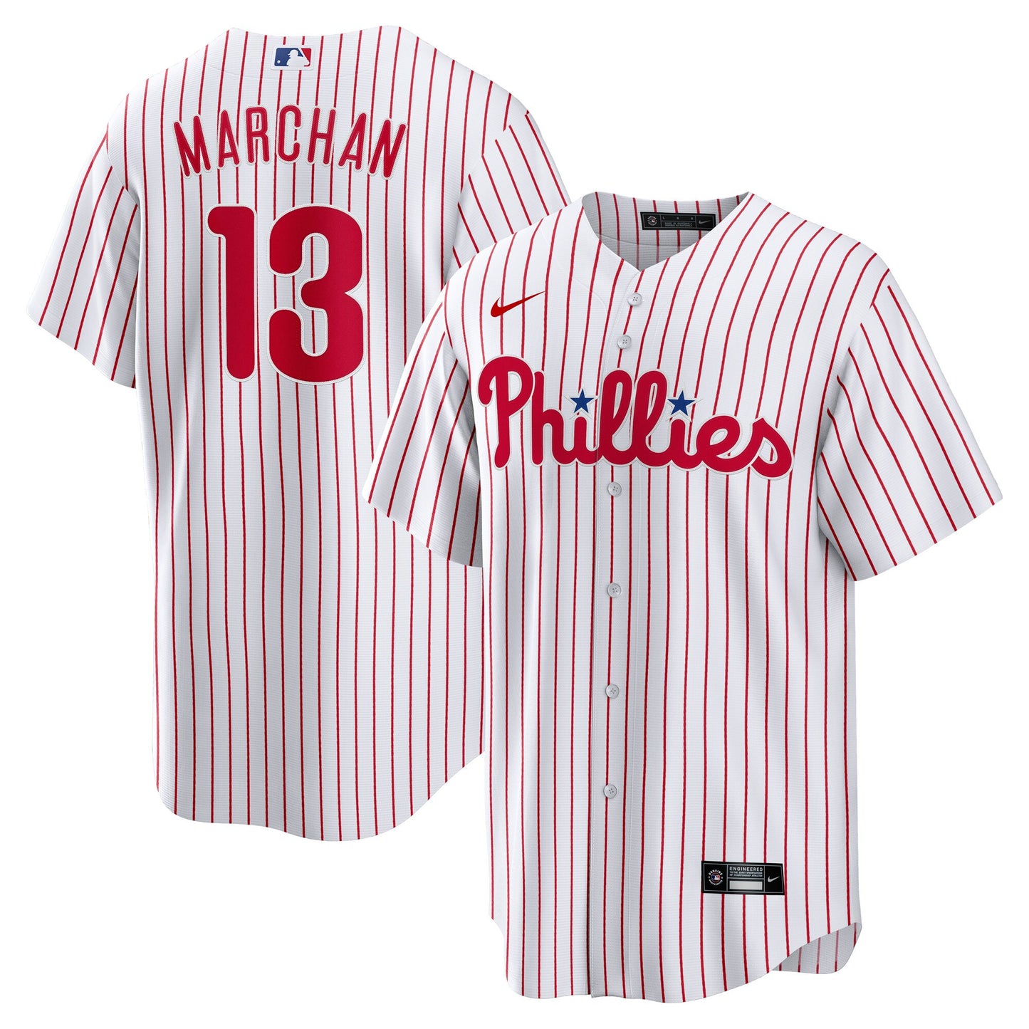 Rafael March�n Philadelphia Phillies Home Replica Jersey - White | Stitched Baseball Jersey TJS0912