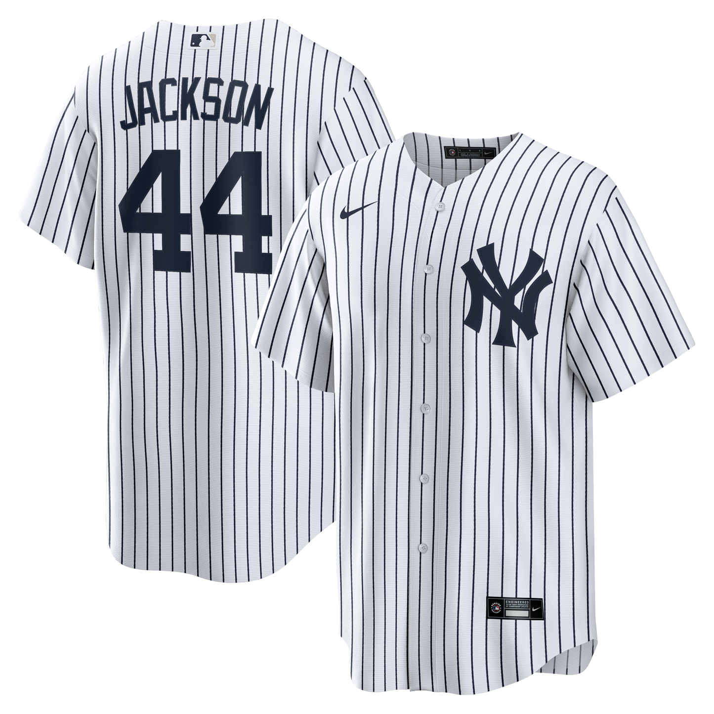 Reggie Jackson New York Yankees Home Retired Player Replica Jersey - White | Stitched Baseball Jersey TJS1051