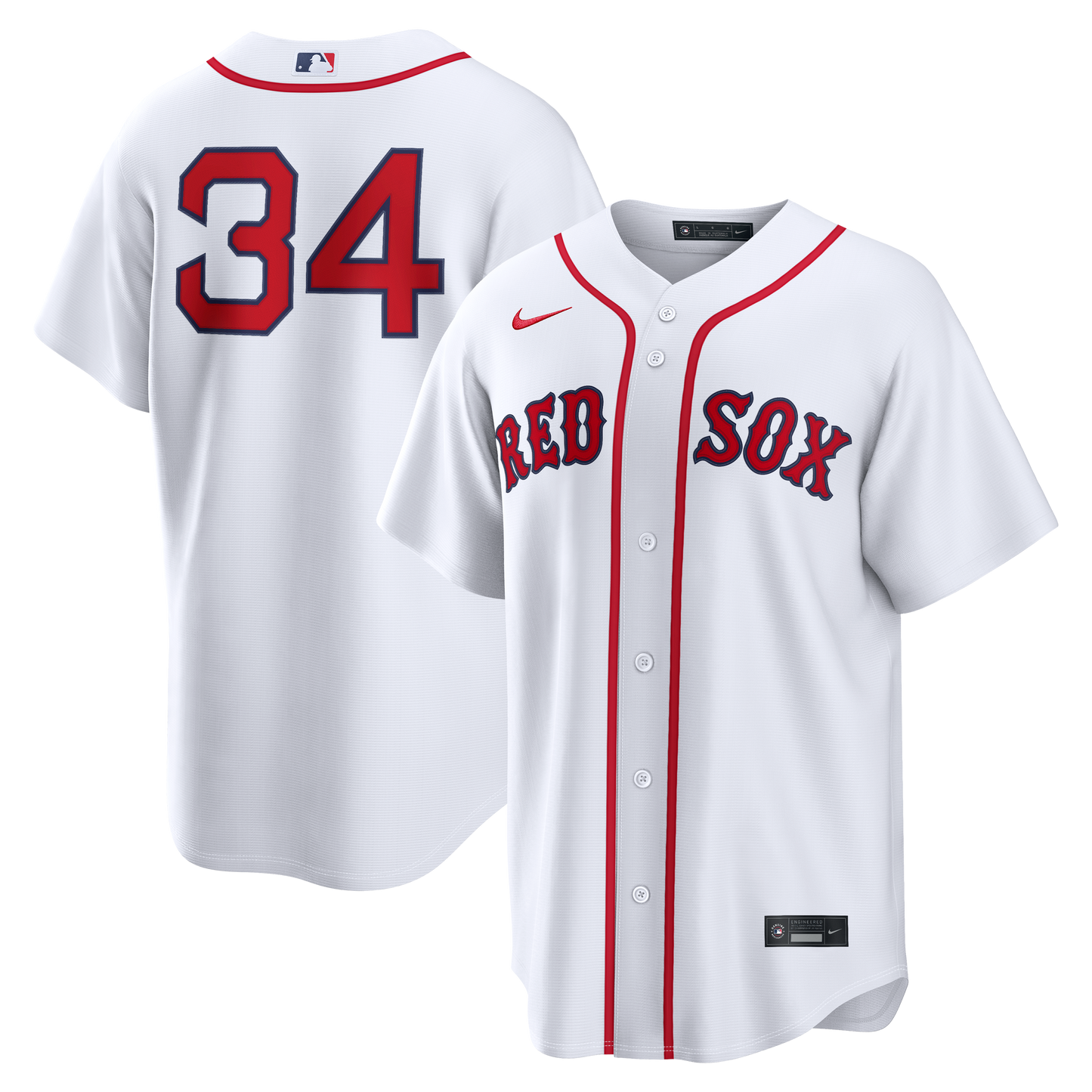 David Ortiz Boston Red Sox Home Replica Jersey - White | Stitched Baseball Jersey TJS1021