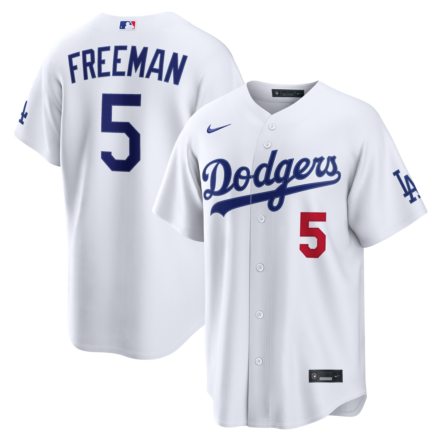 Freddie Freeman Los Angeles Dodgers Home Stadium Jersey - White | Stitched Baseball Jersey TJS1179