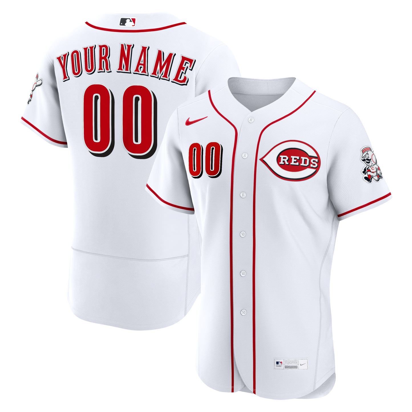 Cincinnati Reds Home Custom Jersey - White | Stitched Baseball Jersey TJS1162