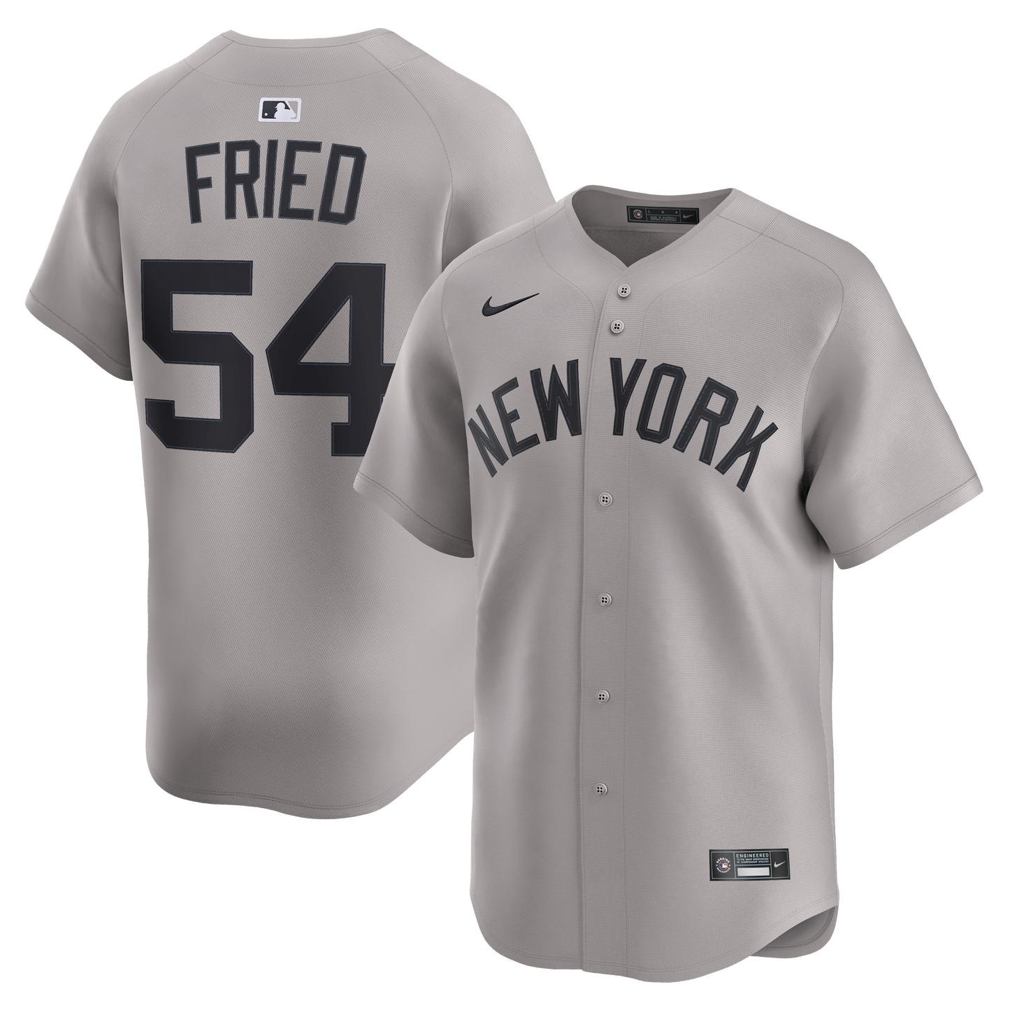 Max Fried New York Yankees Road Limited Player Jersey - Gray | Stitched Baseball Jersey TJS1248