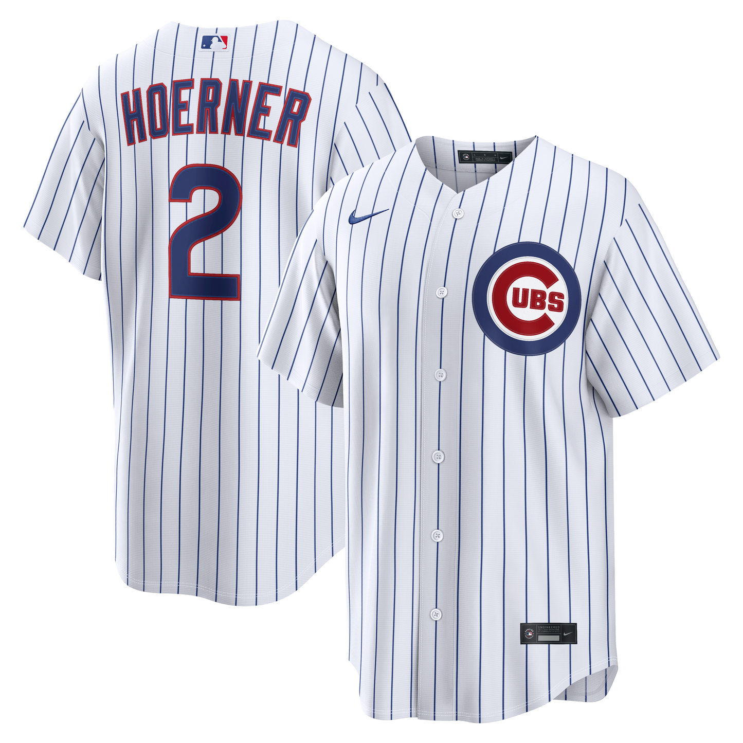 Nico Hoerner Chicago Cubs Home Replica Jersey - White | Stitched Baseball Jersey TJS1214