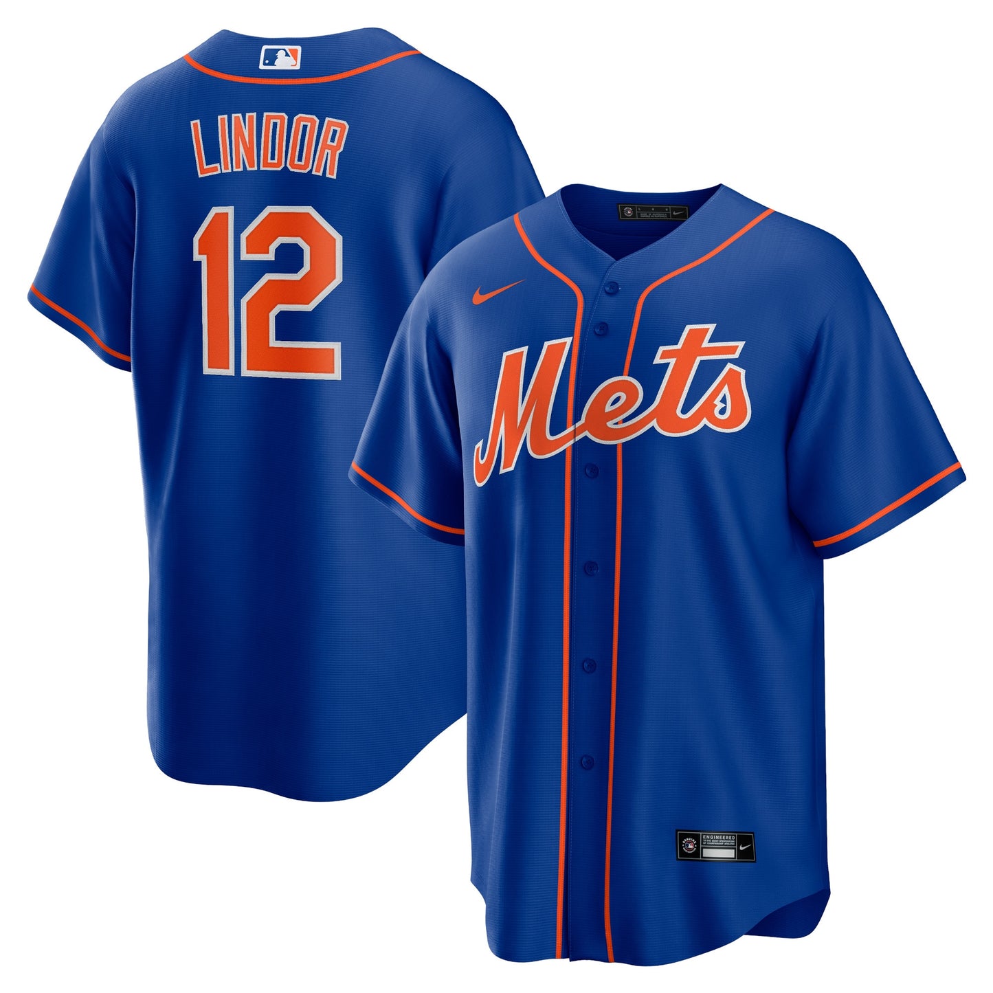 Francisco Lindor New York Mets Big & Tall Alternate Replica Player Jersey - Royal | Stitched Baseball Jersey TJS1158