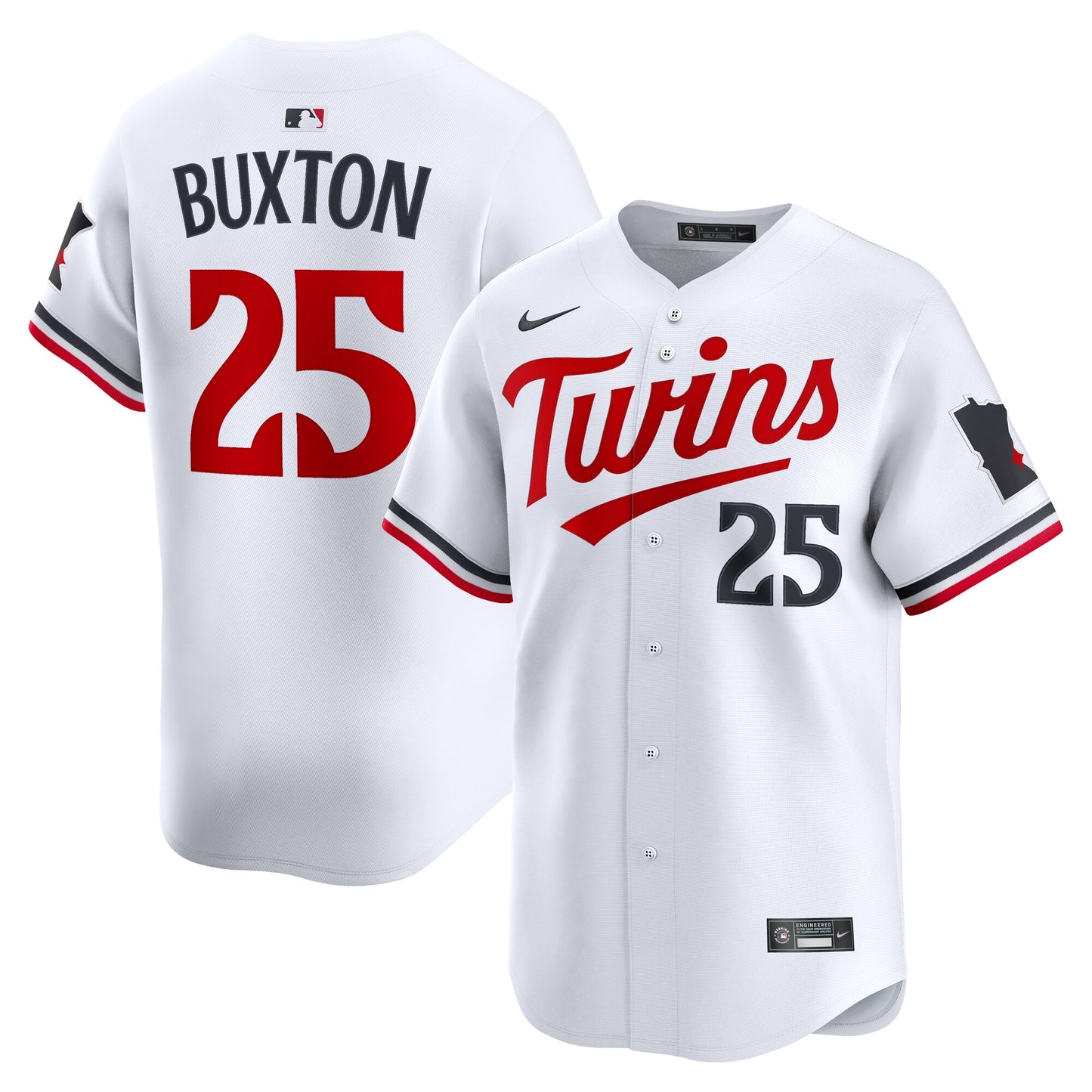 Byron Buxton Minnesota Twins Home Limited Player Jersey - White | Stitched Baseball Jersey TJS1313