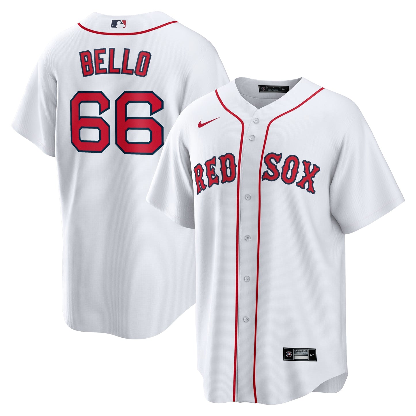 Brayan Bello Boston Red Sox Home Replica Jersey - White | Stitched Baseball Jersey TJS1543