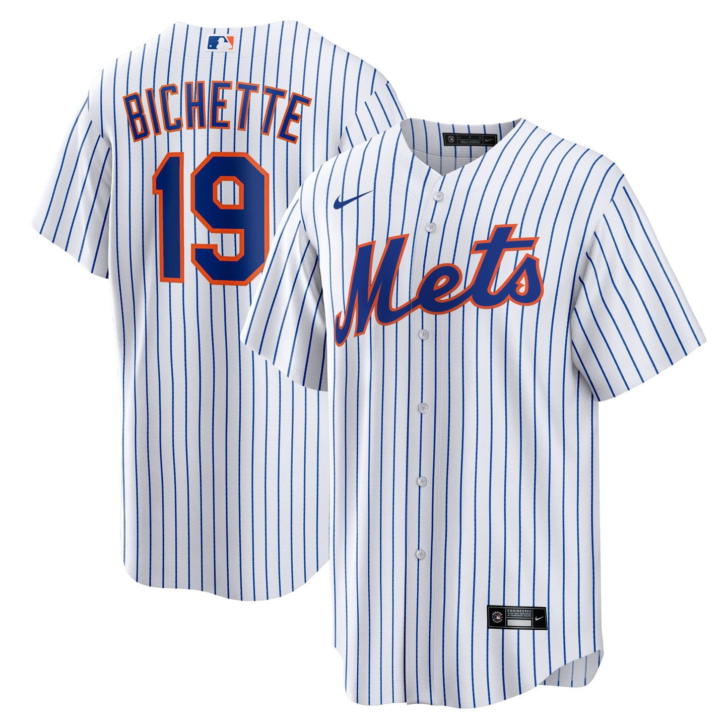 Bo Bichette New York Mets Home Replica Jersey - White | Stitched Baseball Jersey TJS1385