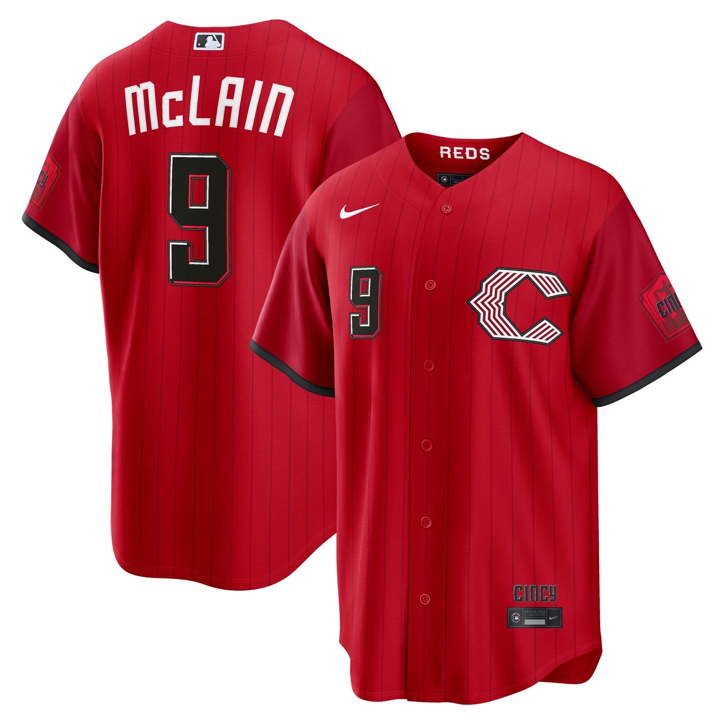 Matt McLain Cincinnati Reds 2026 City Connect Stadium Jersey - Red | Stitched Baseball Jersey TJS1432