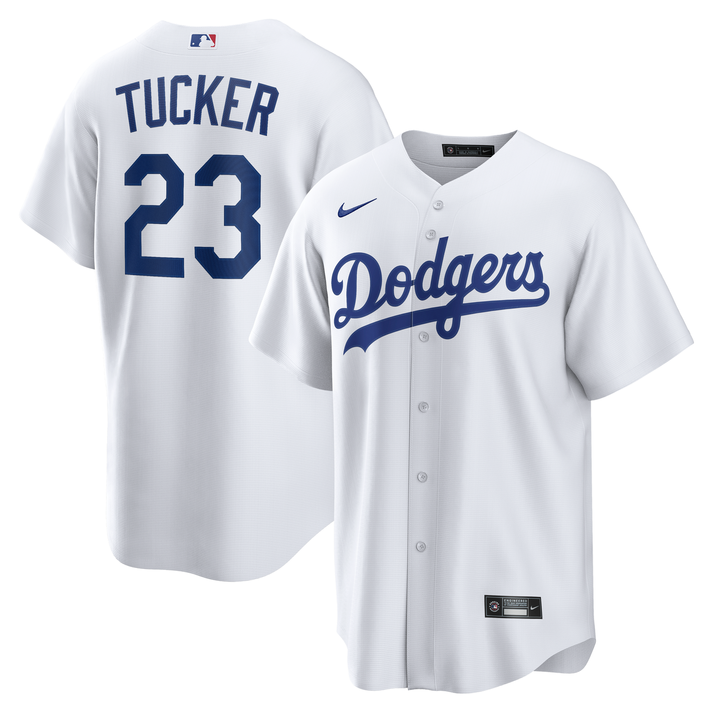 Kyle Tucker Los Angeles Dodgers Home Replica Jersey - White | Stitched Baseball Jersey TJS1552