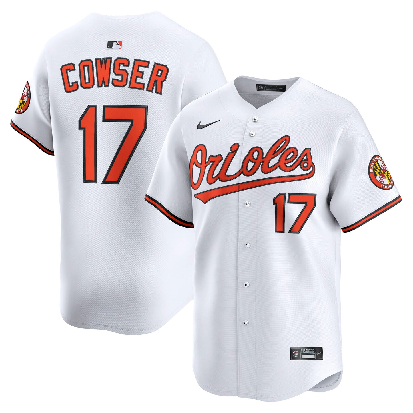 Colton Cowser Baltimore Orioles Home Limited Player Jersey - White | Stitched Baseball Jersey TJS1528