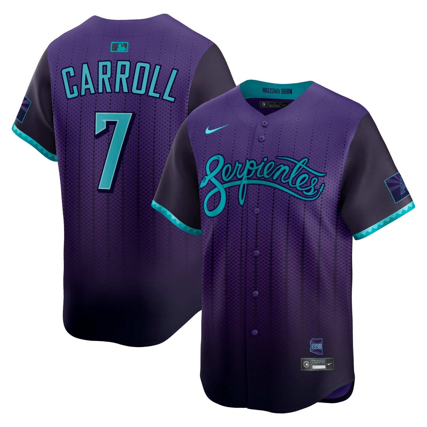 Corbin Carroll Arizona Diamondbacks 2025 City Connect Limited Player Jersey - Purple | Stitched Baseball Jersey TJS1377