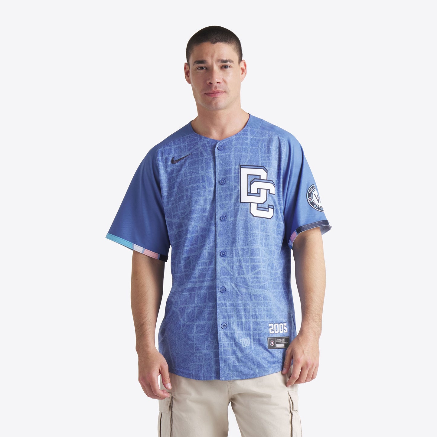 Washington Nationals 2025 City Connect Limited Jersey - Blue | Stitched Baseball Jersey TJS1640