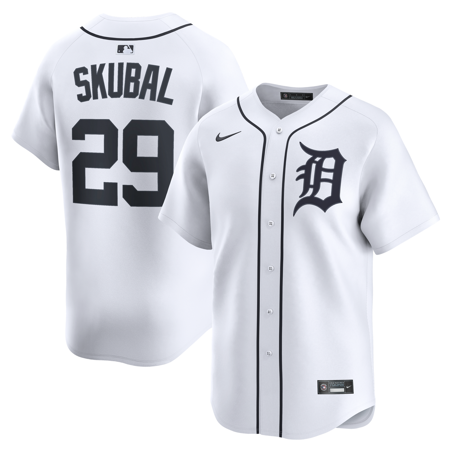 Tarik Skubal Detroit Tigers Home Limited Player Jersey - White | Stitched Baseball Jersey TJS1379