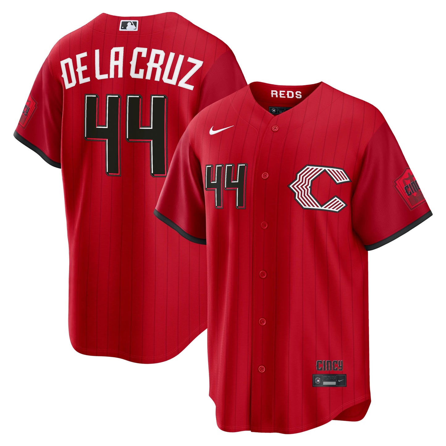 Elly De La Cruz Cincinnati Reds 2026 City Connect Stadium Jersey - Red | Stitched Baseball Jersey TJS1643