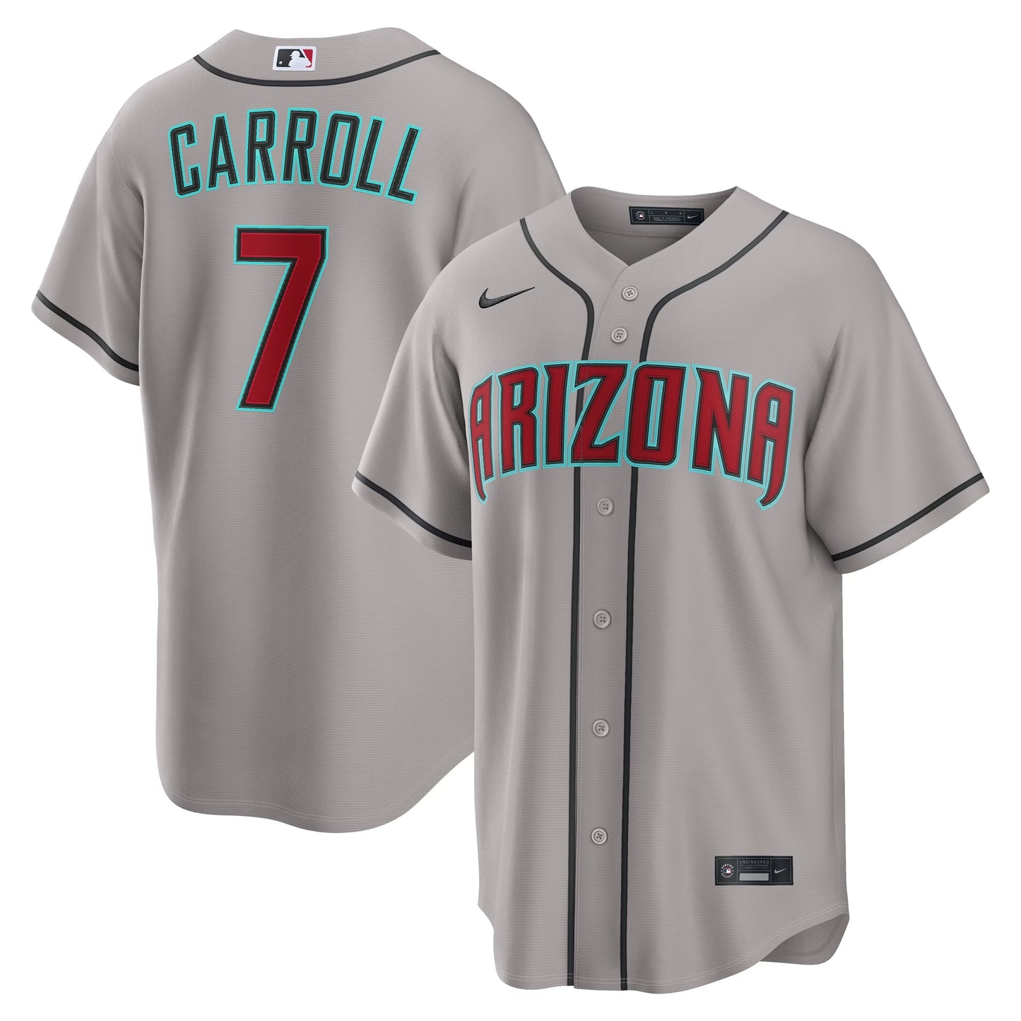 Corbin Carroll Arizona Diamondbacks Road Replica Jersey - Gray | Stitched Baseball Jersey TJS1730
